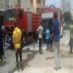 إصابة ضابط حماية مدنية وعامل أثناء إخماد حريق شب بمصنع بويات بالعاشر