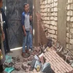 مصرع عامل إثر انهيار حائط منزل على رأسه بفاقوس