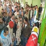 انهيار والدة شهيد ابو حماد الشرقية داخل مستشفى فايد العسكري