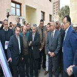 بالصور | وزير الإسكان ومحافظ الشرقية يتفقدان مشروع صوامع ههيا بسعة تخزينية 60 ألف طن