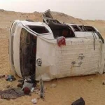 إصابه 7 طلاب في انقلاب مكيروباص بطريق (فاقوس - الزقازيق)