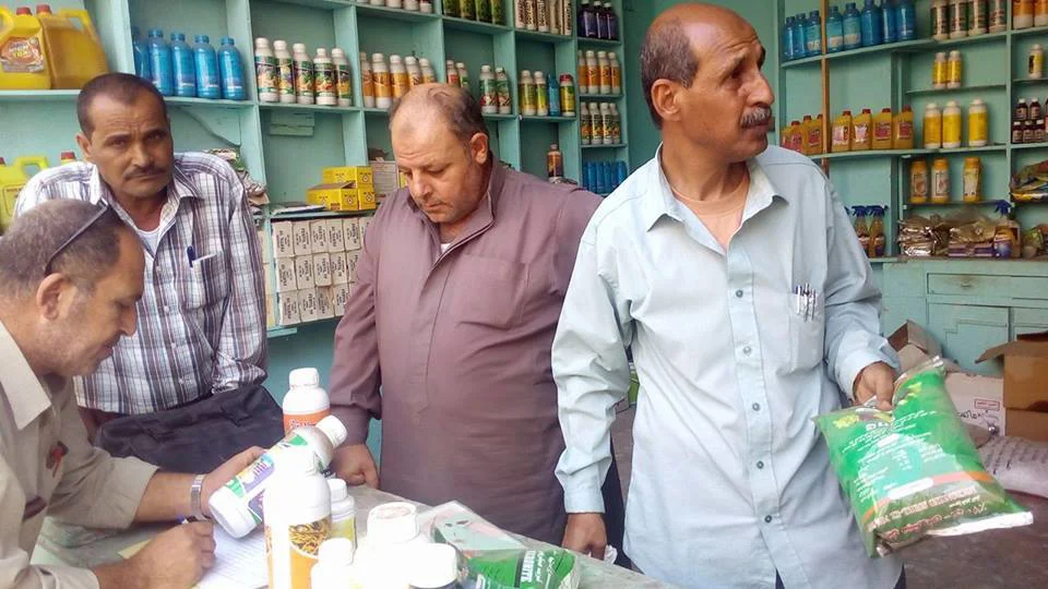 التحفظ على 3 أطنان أسمدة مدعمة وآخرى محظورة تم ضبطها قبل ترويجها بعدد من محلات الحسينية