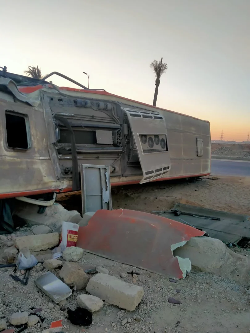 حادث انقلاب أتوبيس بالشرقية (1)