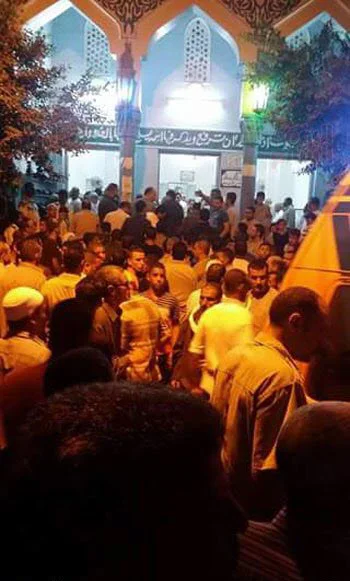 أهالى ديرب نجم يشيعون جثمان شهيد العريش