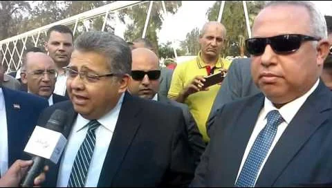 محافظ الشرقية يستقبل وزير التعليم العالى ورئيس اكاديمية البحث العلمى