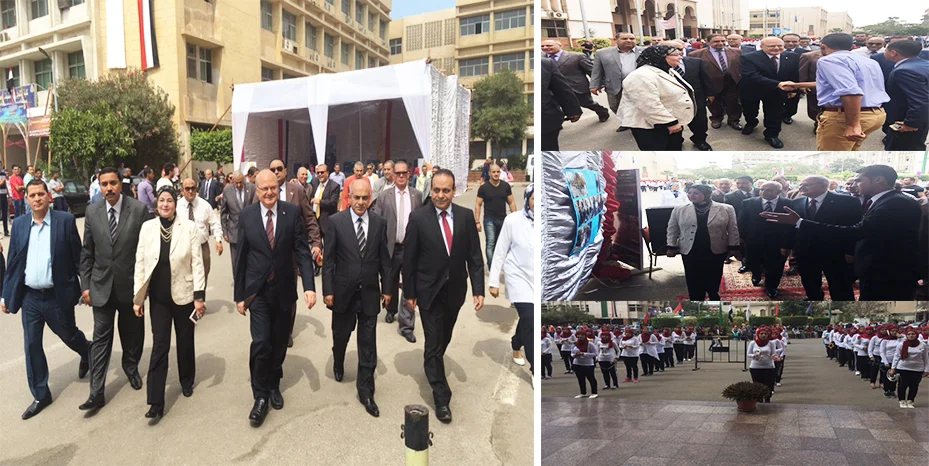 بالصور | رئيس جامعة الزقازيق يفتتح كرنفال استقبال الطلاب والأنشطة الطلابية