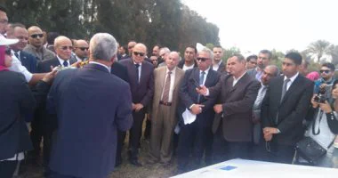 وزيرا الانتاج الحربى والتعليم العالى يفتتحا اول محطة وحدات حرارية بمصر في مدينة بلبيس بالشرقية  
