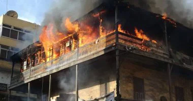 السيطرة على حريق نشب بورشة أخشاب بمدينة بلبيس 