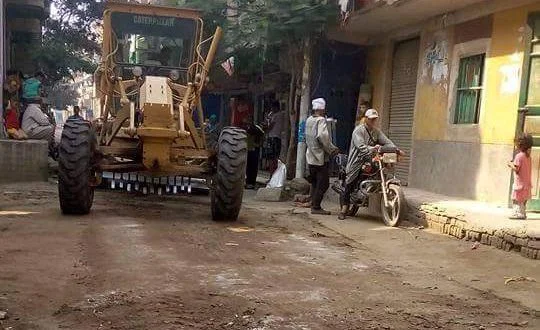 إصلاح طريق قرية كفور نجم بالإبراهيمية - الشرقية
