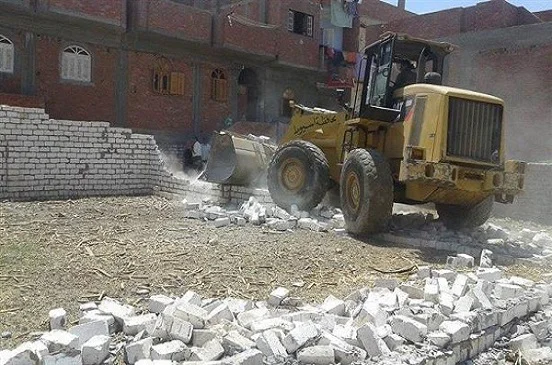 ازالة 200 حالة تعدى على الأراضى الزراعية بالشرقية