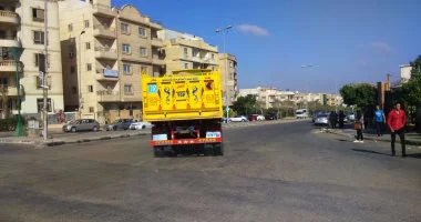 مصادرة 8 لوارى محملة بمواد بناء خلال حملة إزالة تعديات بالعاشر من رمضان