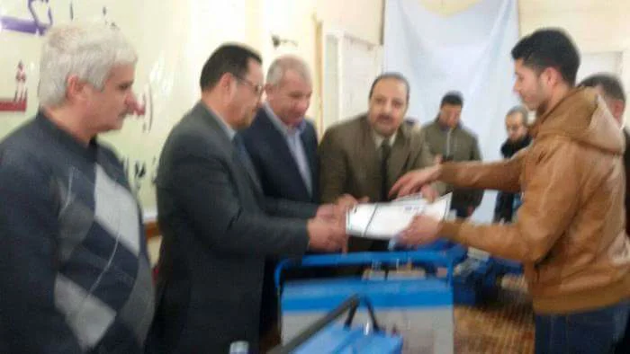 توزيع 49 شنطة أدوات صيانه على مستفيدى مشروع شباب ضد البطالة بالحسينية