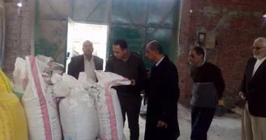 ضبط 27 طن أسمدة مدعمة وكمية من المبيدات مجهولة المصدر بمنيا القمح